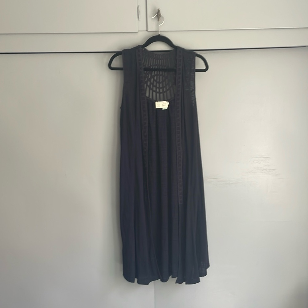 Saturday Sunday brand Anthropology Boho Long open vest top with pockets